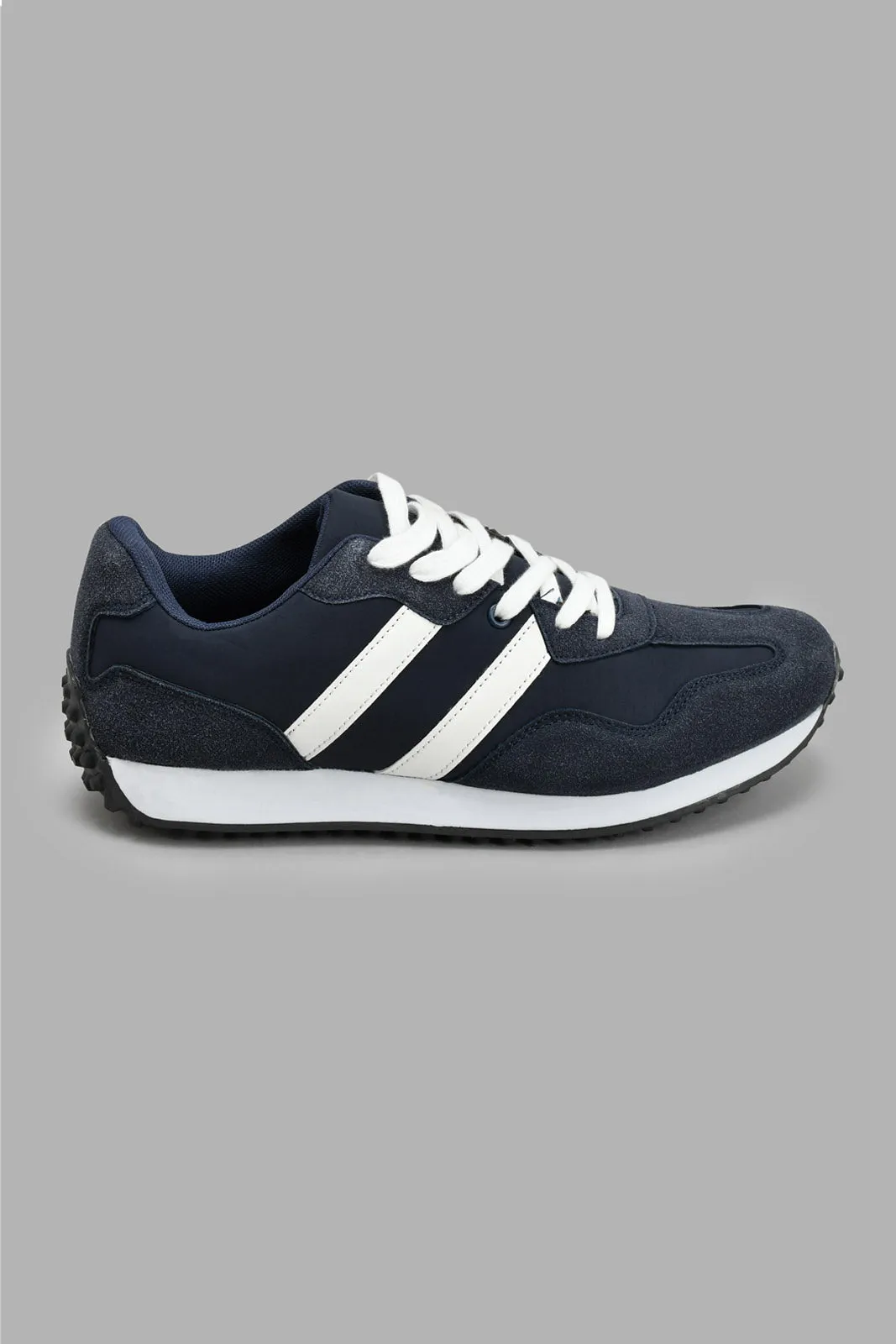 Navy Lace-Up Sneaker