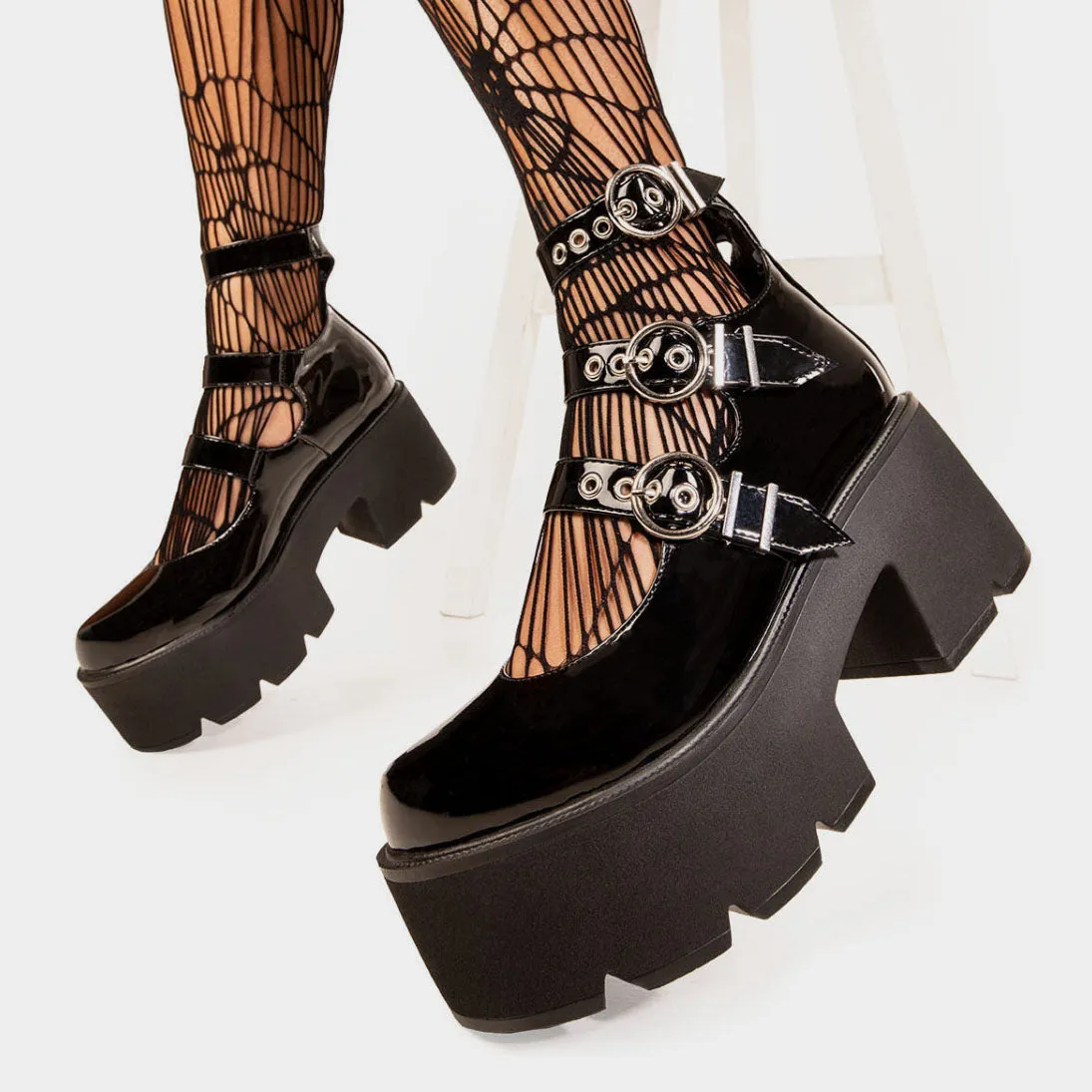 Oblivion Chunky Mary Jane Shoes