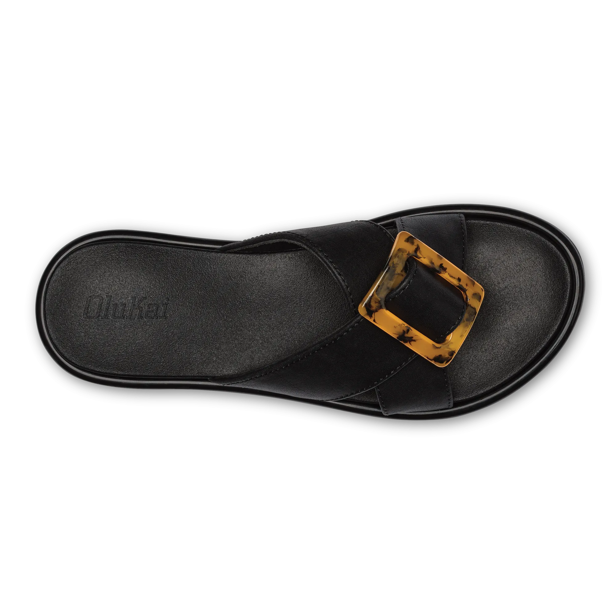 OLUKAI LA 'I WOMENS SLIDE - BLACK