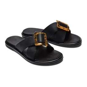 OLUKAI LA 'I WOMENS SLIDE - BLACK