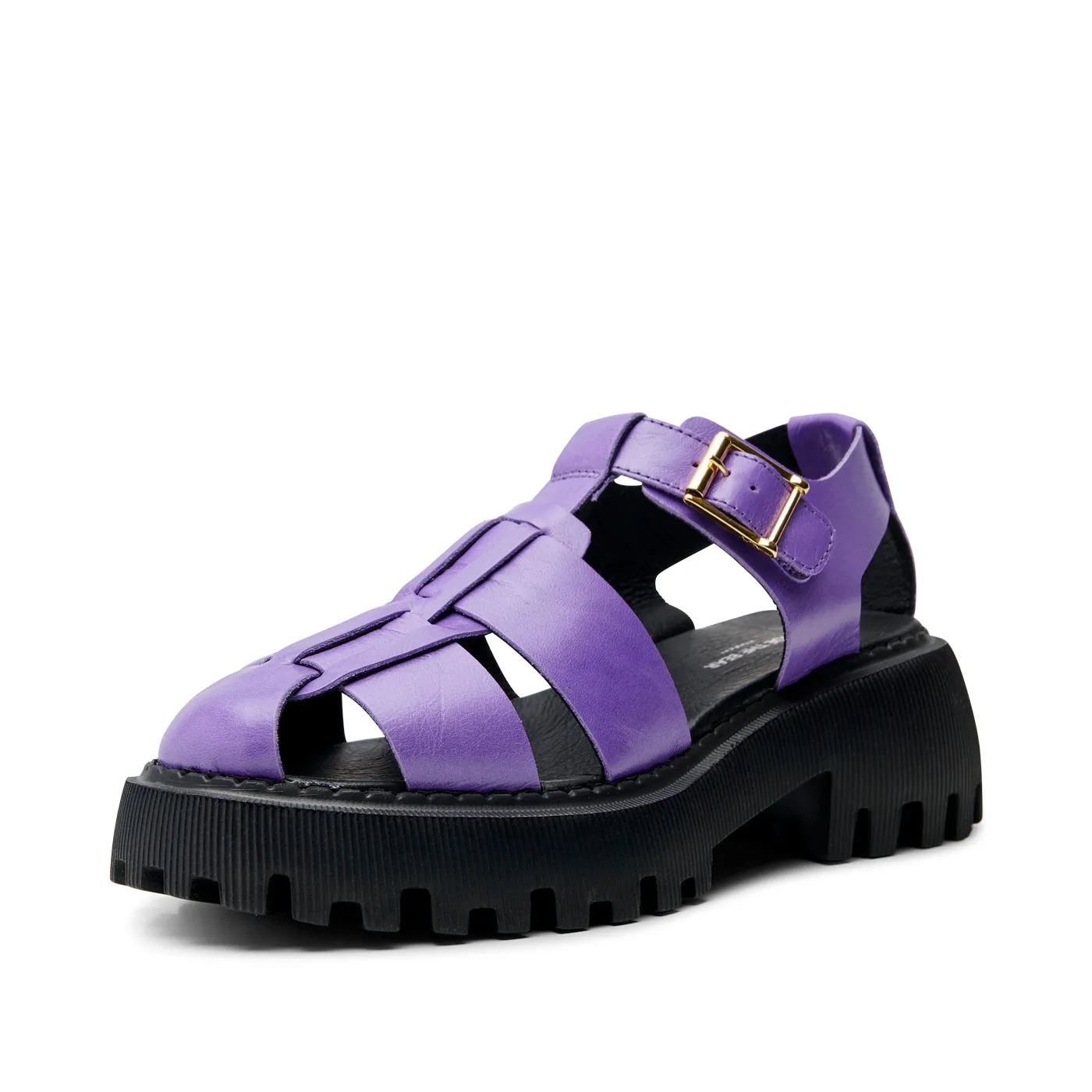 Posey sandal shiny leather - VIOLET