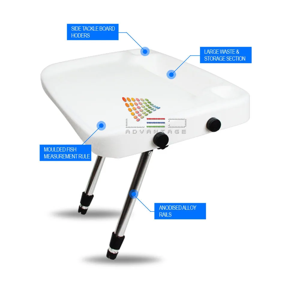 Premium Large 720x470mm Marine Boat Bait Board with Tackle Trays & Waste Tray