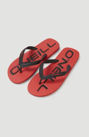 Profile Logo Sandals | Fiery Red