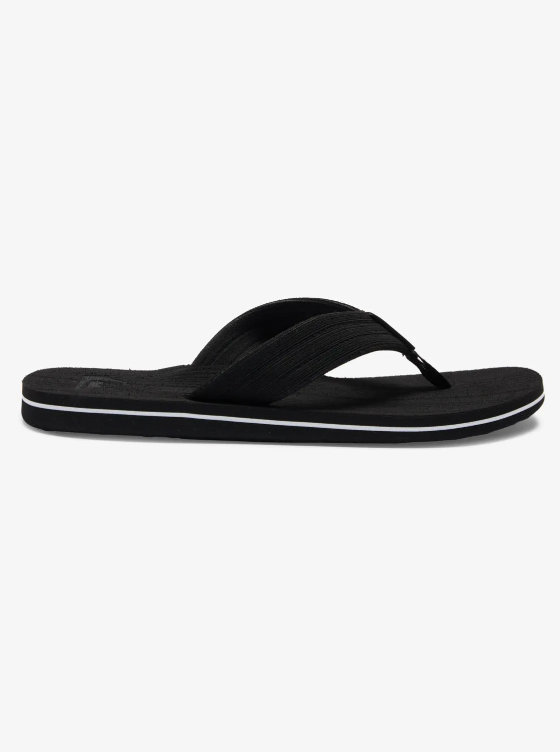 Quiksilver Molokai Layback Sandals - Black/White/Black