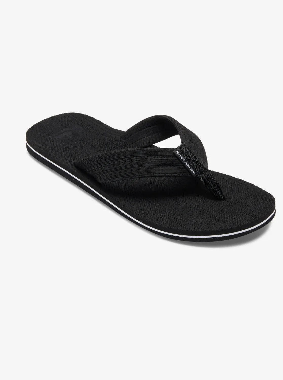 Quiksilver Molokai Layback Sandals - Black/White/Black