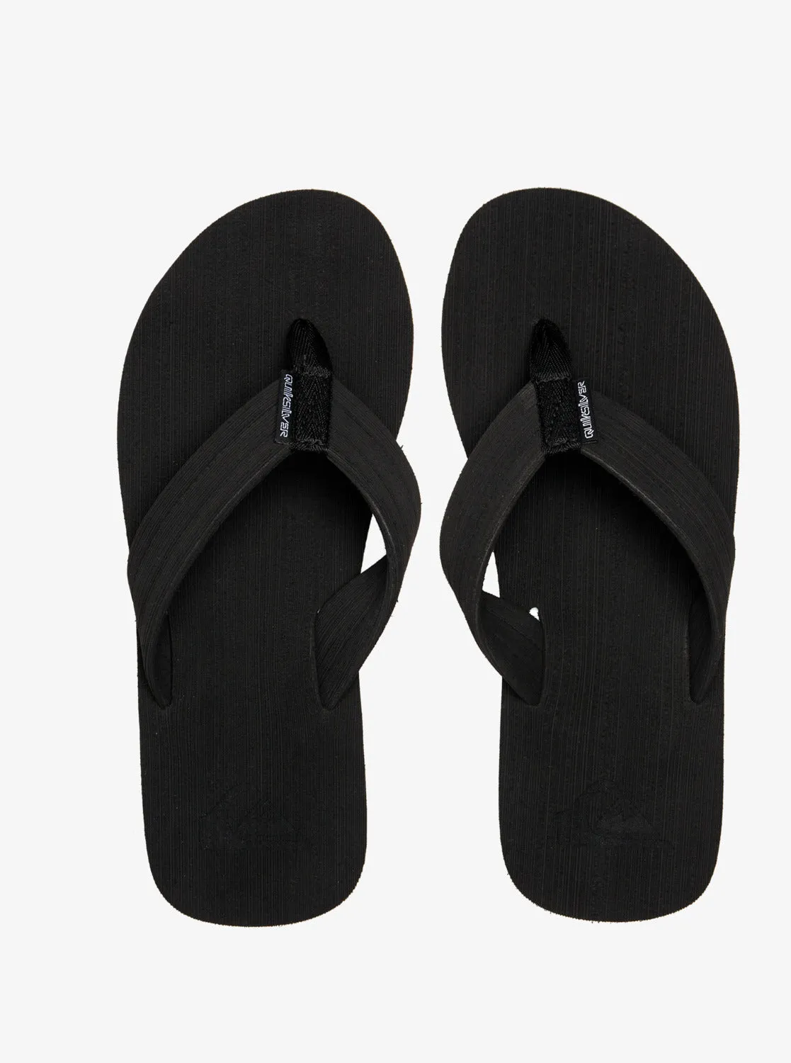 Quiksilver Molokai Layback Sandals - Black/White/Black