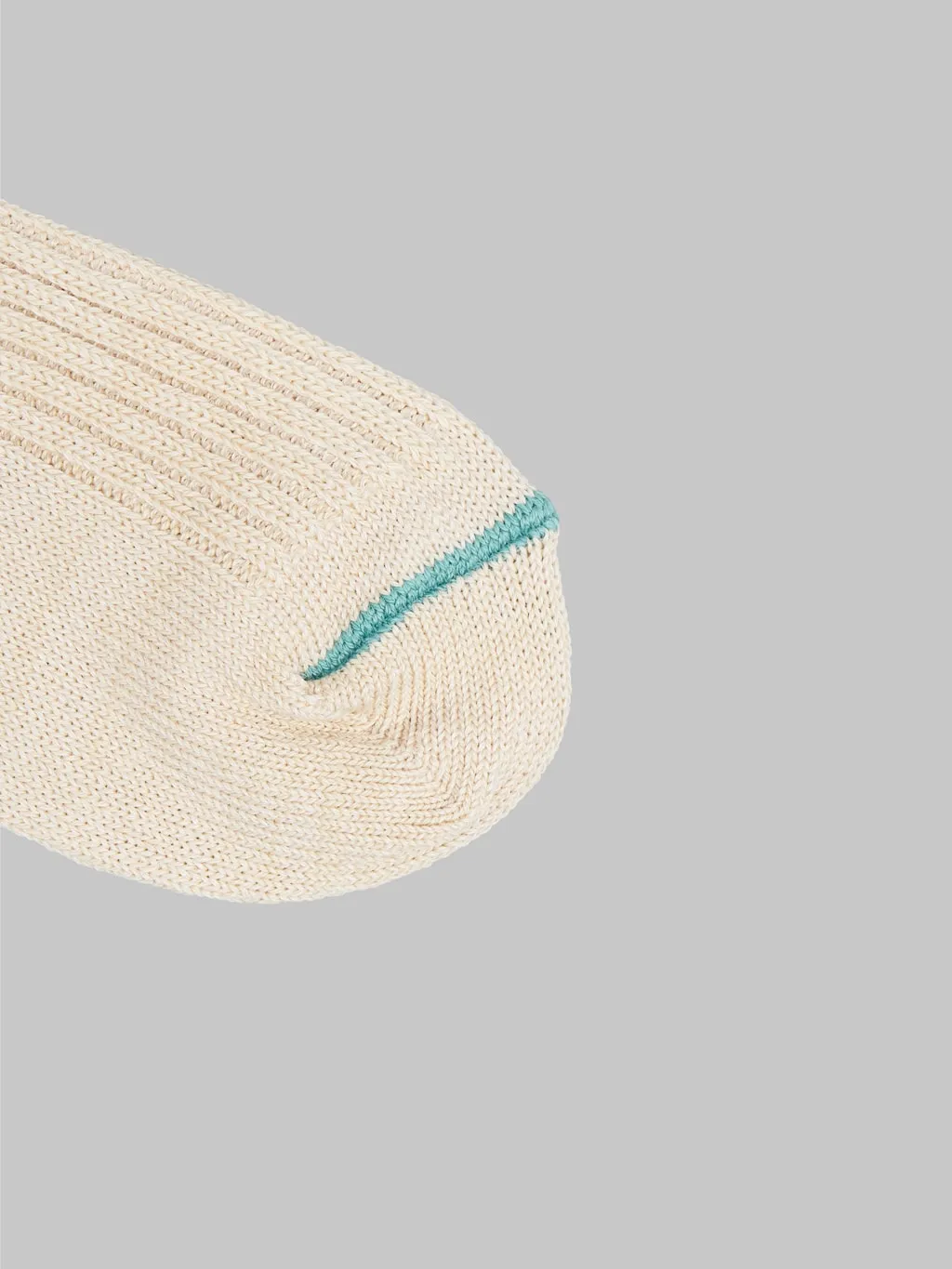 ROTOTO Hemp Organic Cotton Stripe White Sand/Turquoise