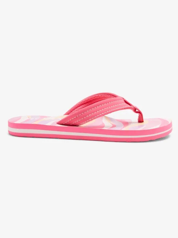 Roxy RG Vista Loreto Sandal-White/Crazy Pink/Orange