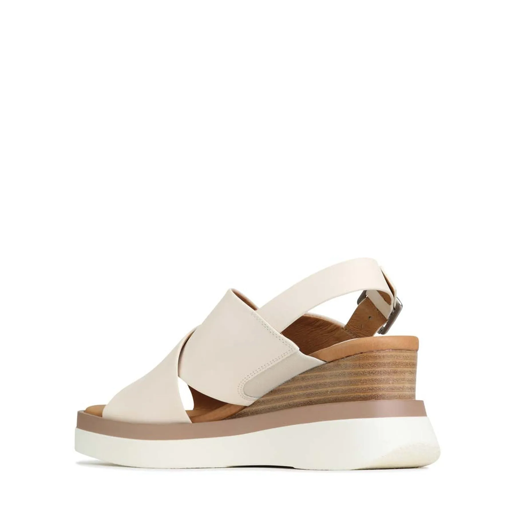 SASILLE LEATHER WEDGE SANDALS