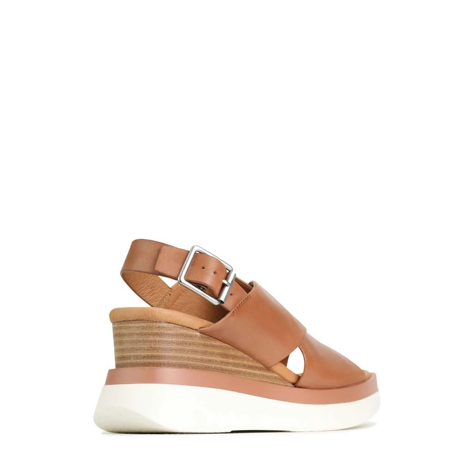 SASILLE LEATHER WEDGE SANDALS