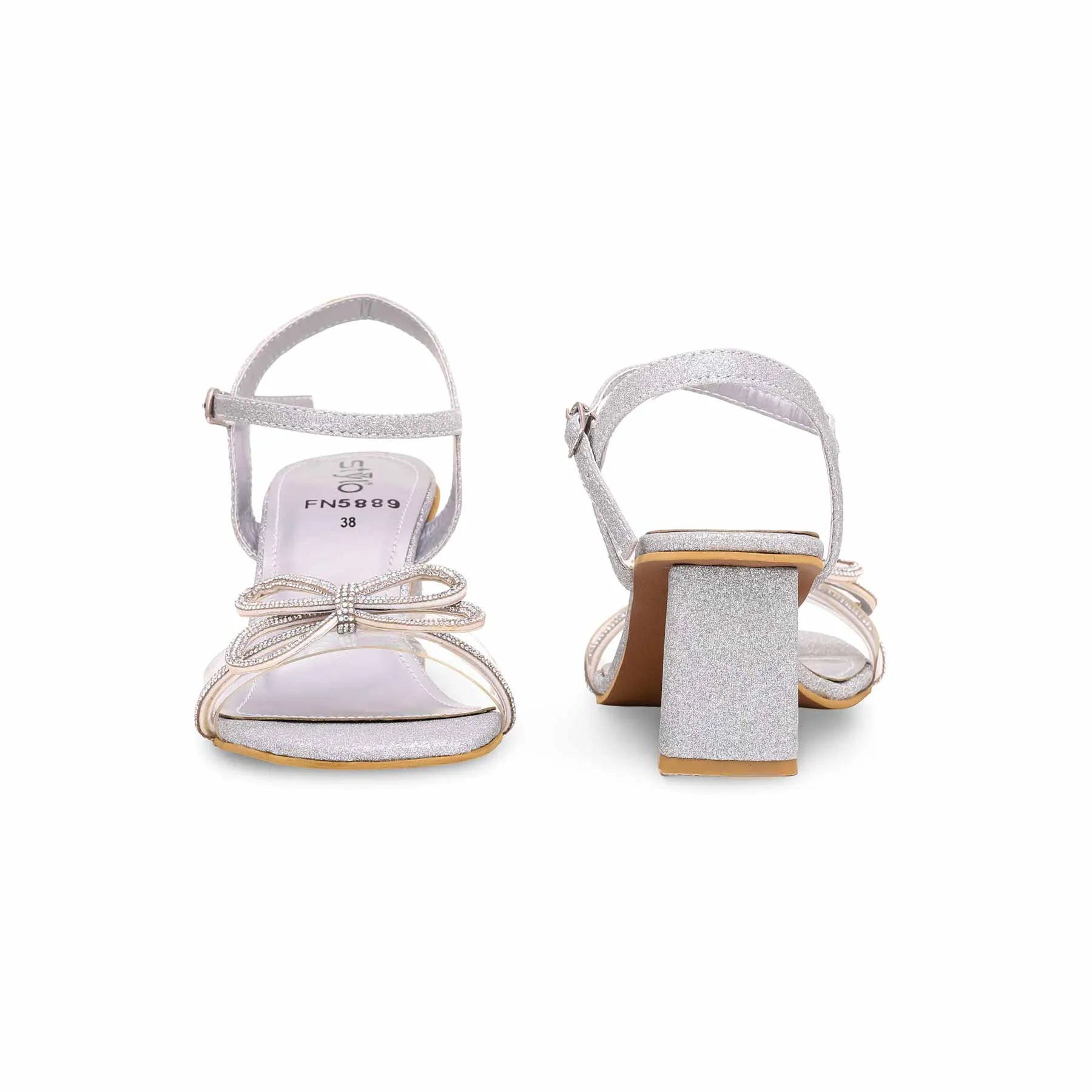 Silver Fancy Sandal FN5889