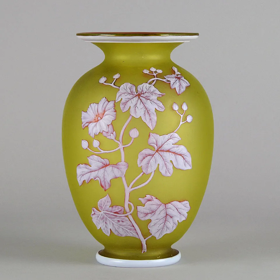 Thomas Webb Butterfly Vase