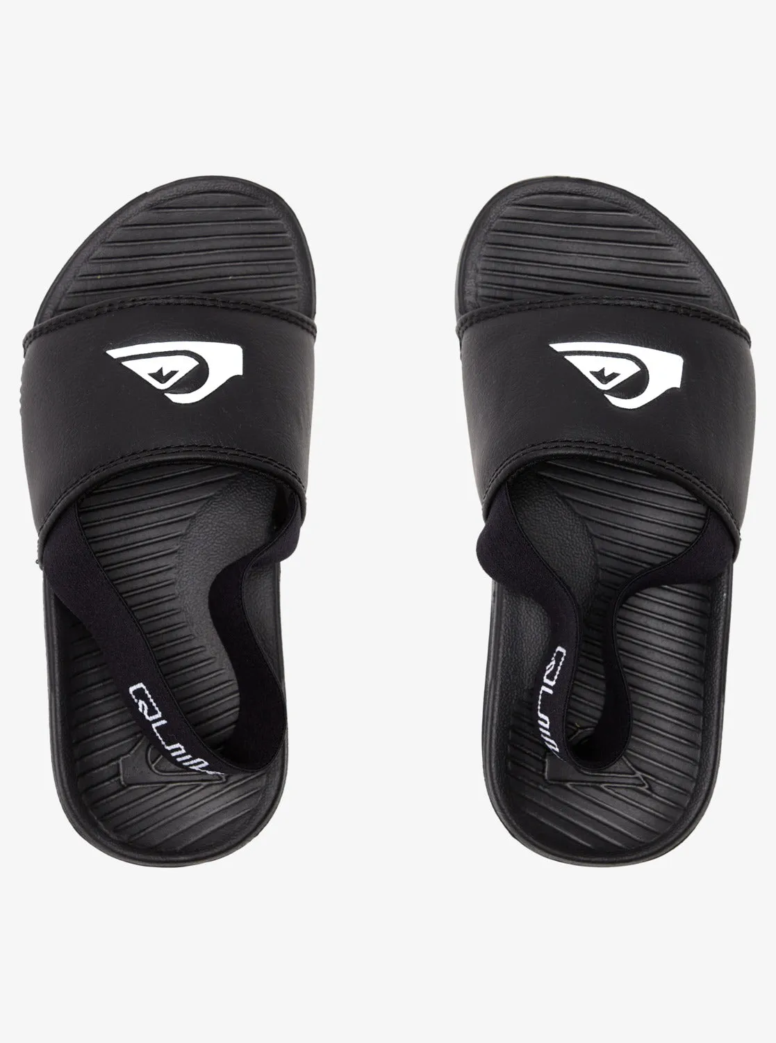 Toddlers Bright Coast Strapped Sandals - Black/White/Black