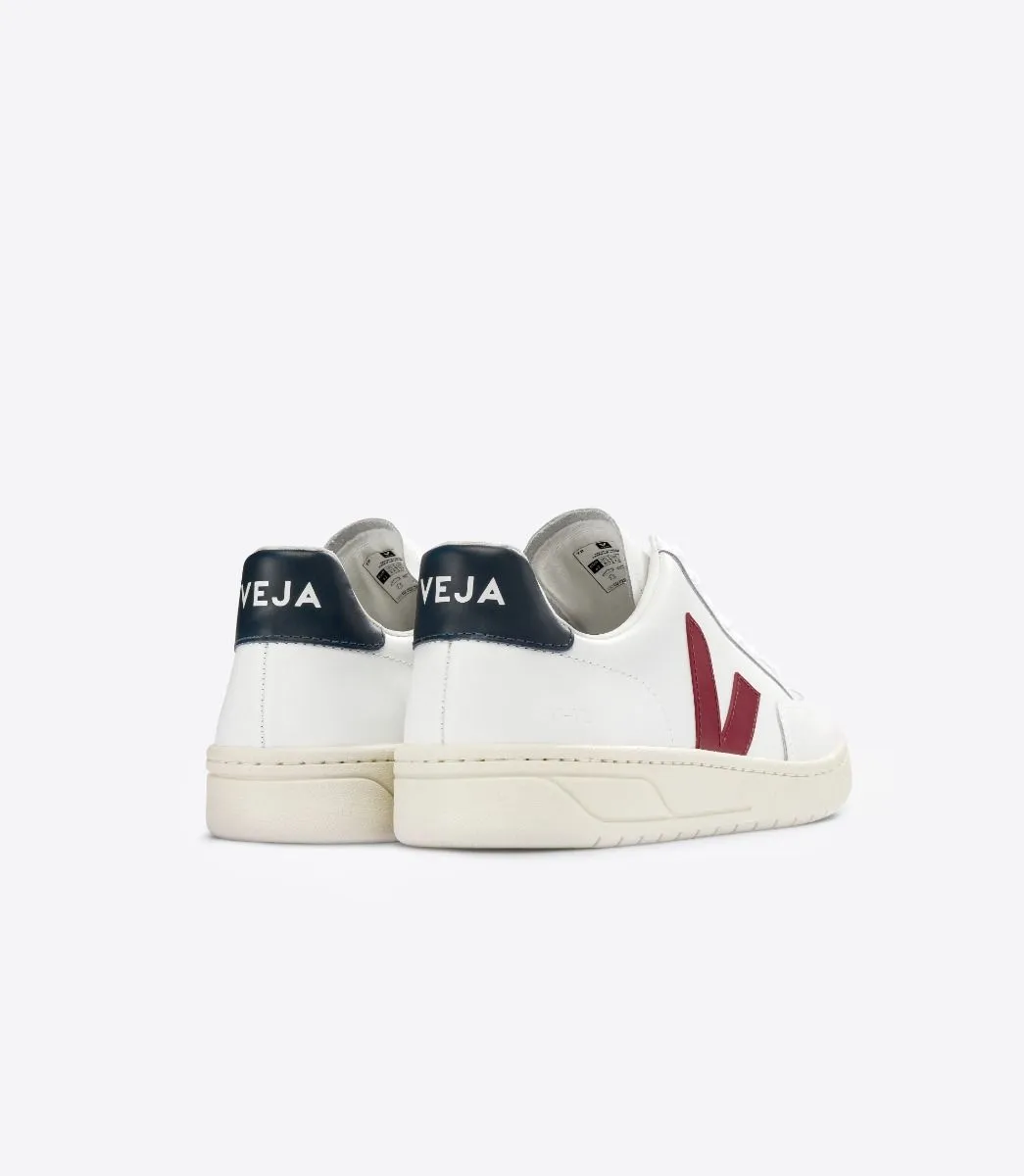 Veja Men V-12 White/Marsala/Nautico Eco Sneakers  Shoes