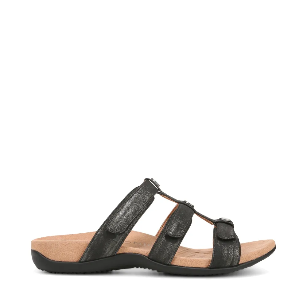 Vionic Women's Amber Slide Sandal (Black)