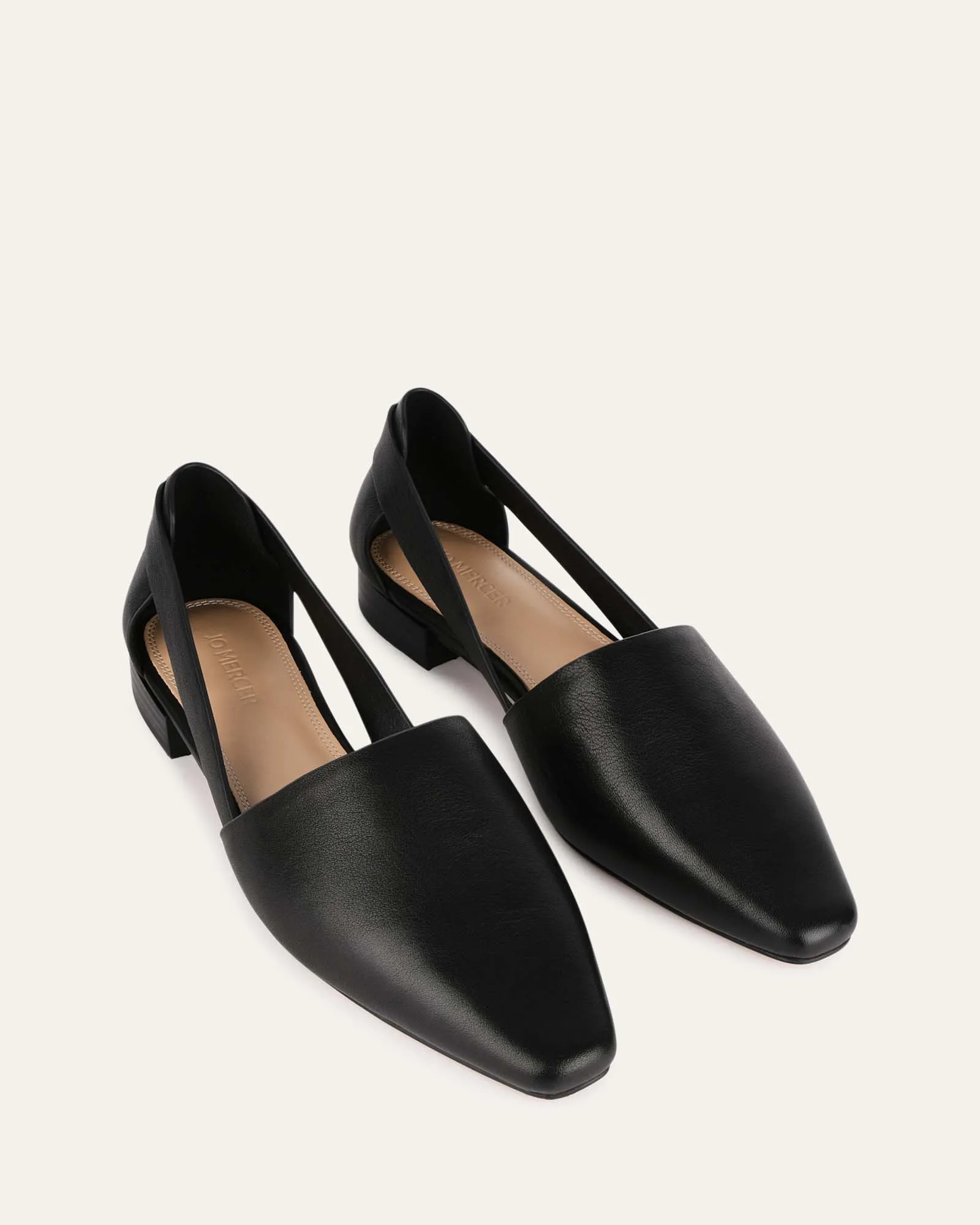 WILLA CASUAL FLATS BLACK LEATHER