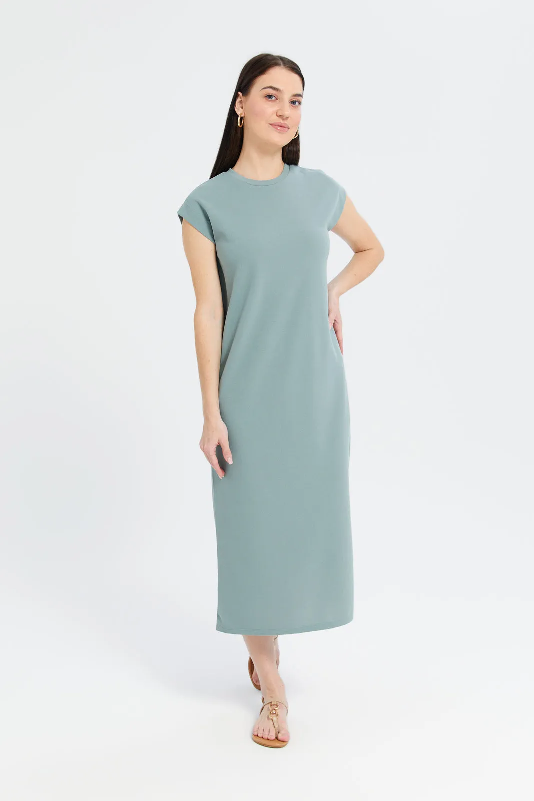 Women Mint Midi Dress