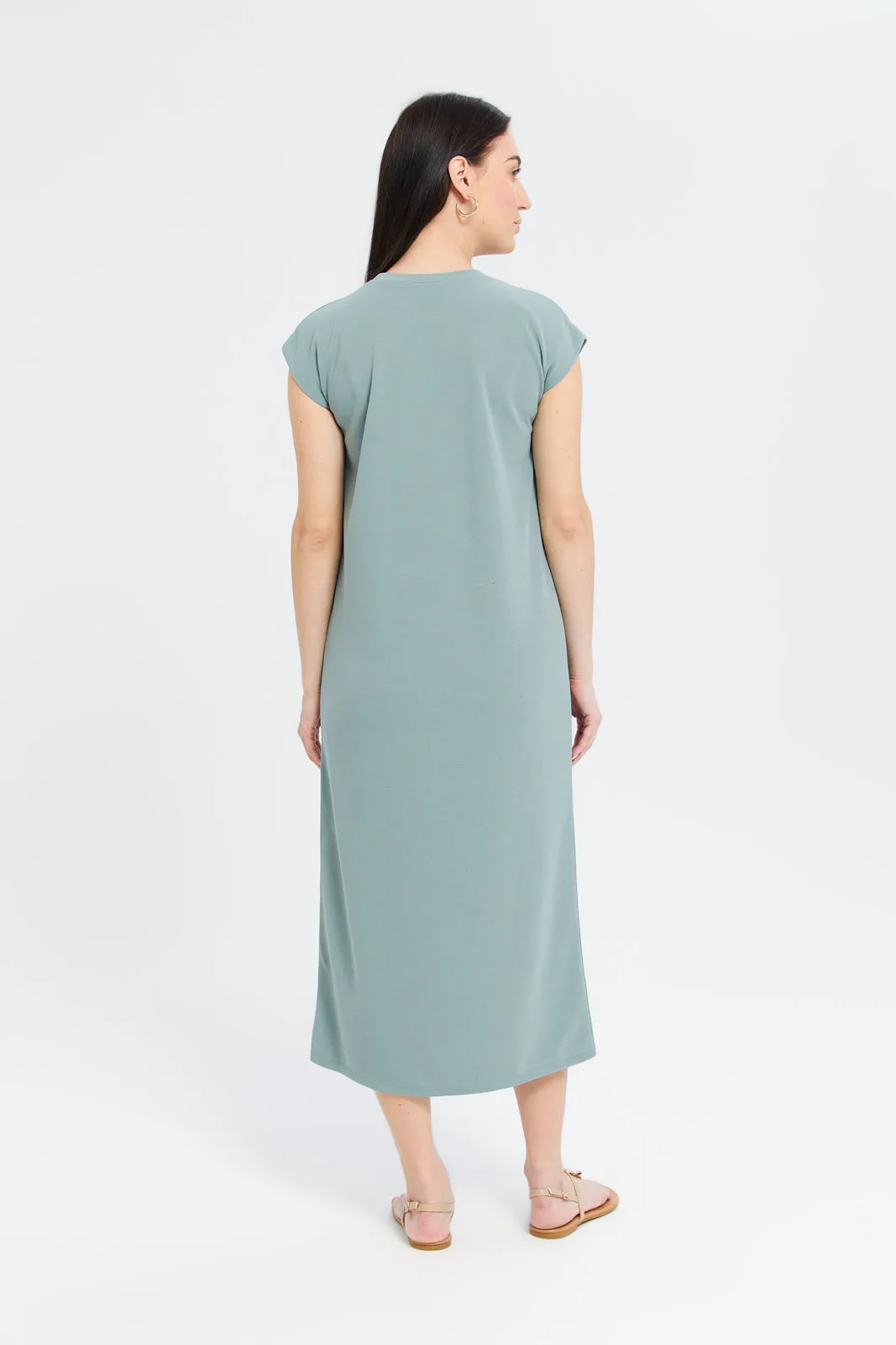 Women Mint Midi Dress