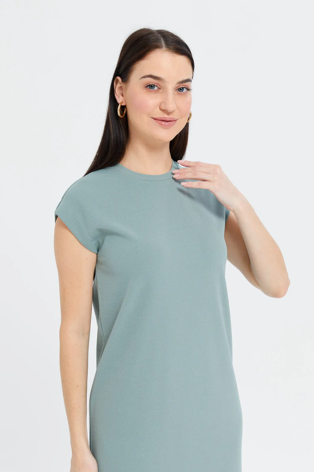 Women Mint Midi Dress