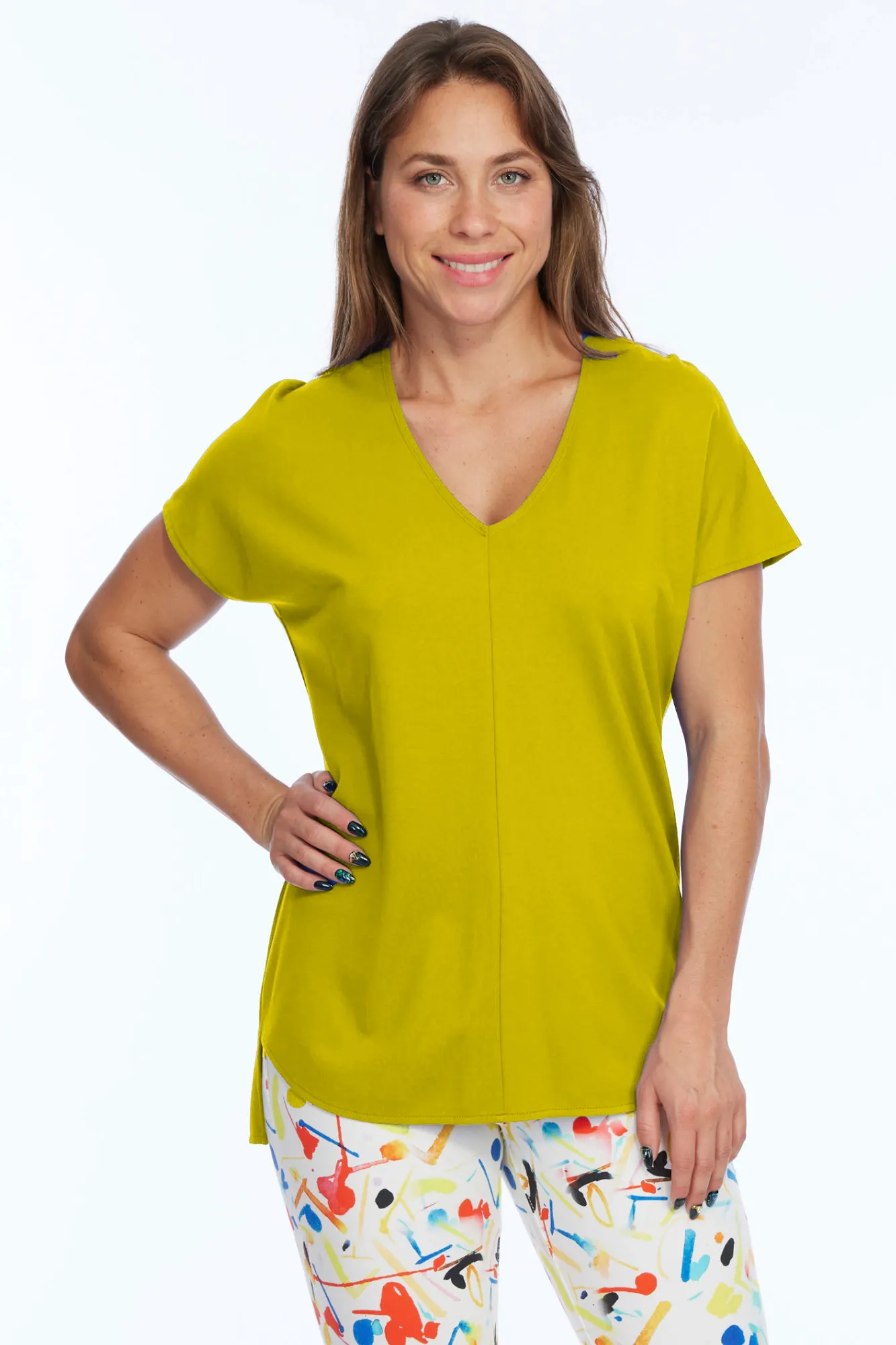 Women's Premium Short Sleeve Knit Top Zoe LIOR