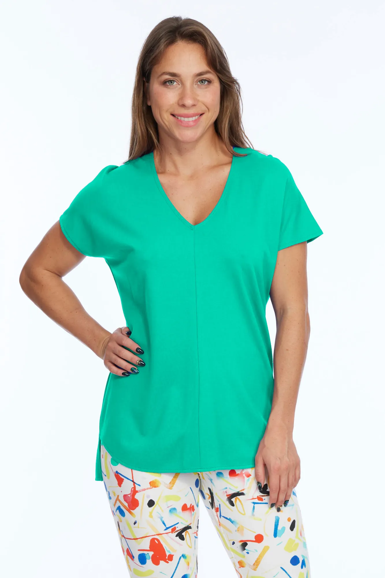 Women's Premium Short Sleeve Knit Top Zoe LIOR