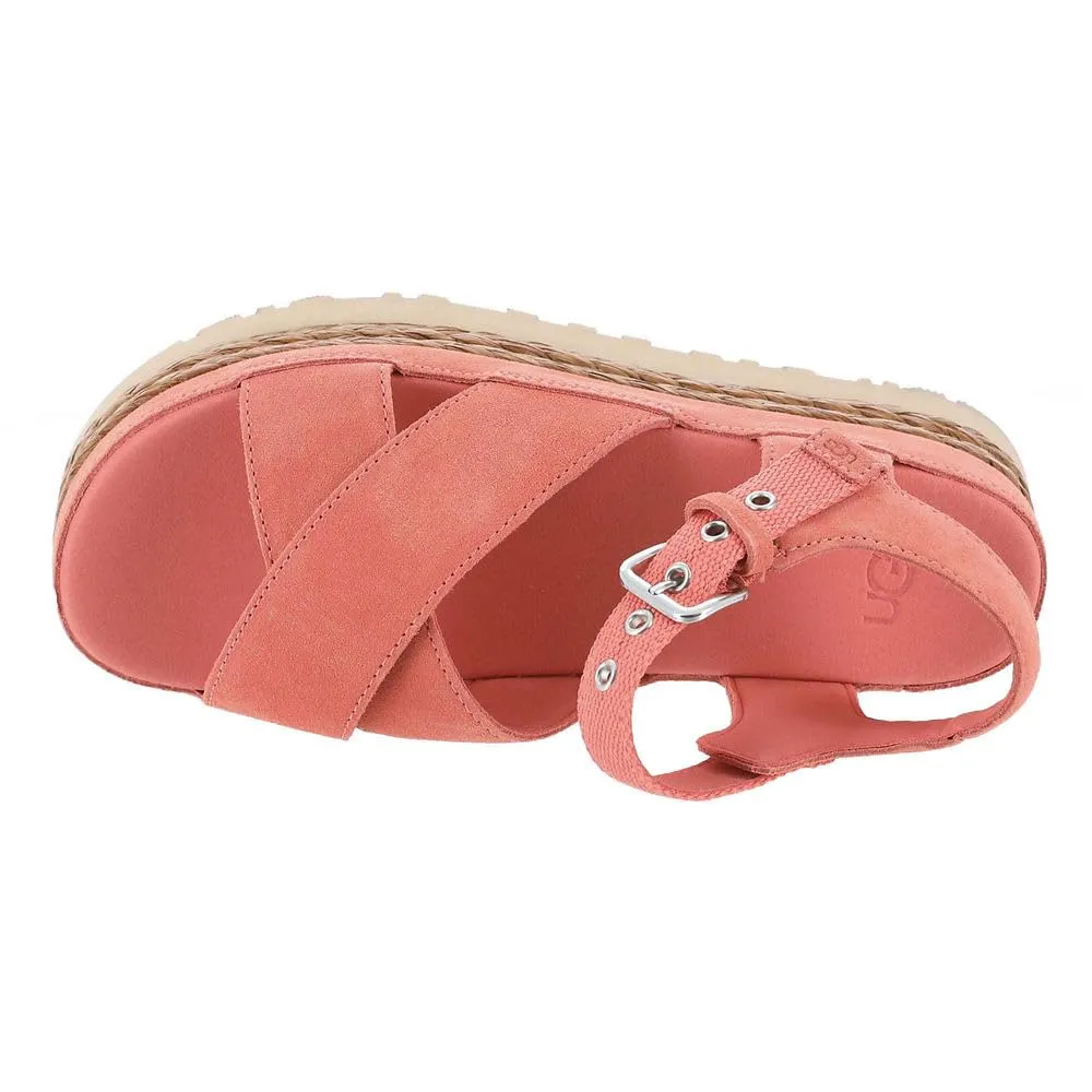 Women's Shoes UGG AUBREY ANKLE Platform Wedges 1152711 VIBRANT CORAL