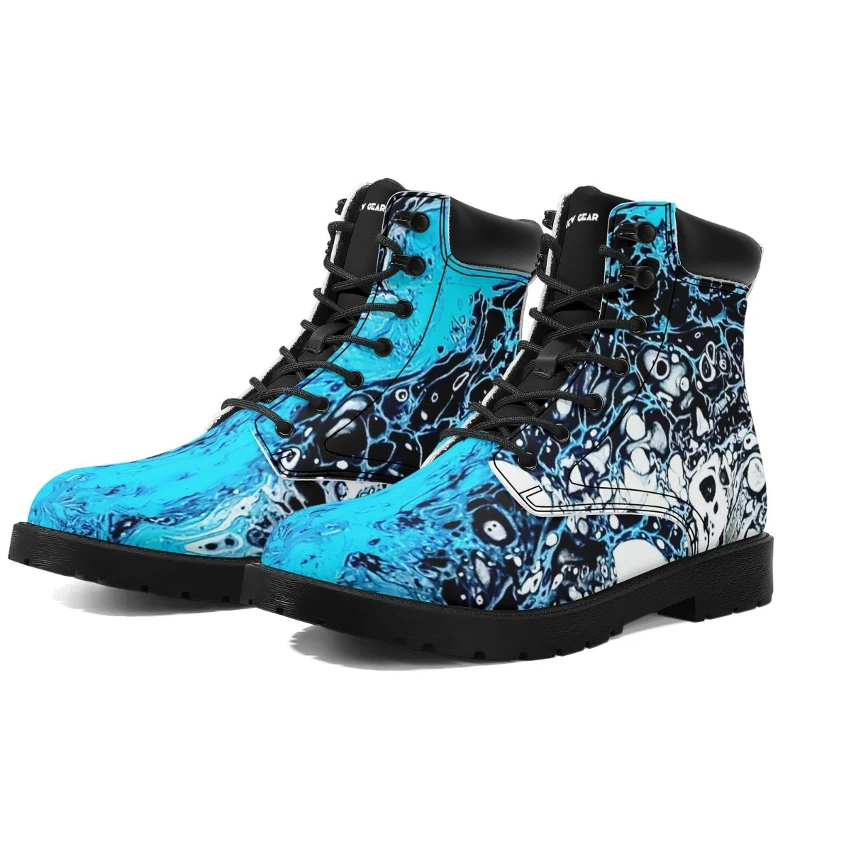 Women's Stylish All-Season Vegan Leather High Top Boots