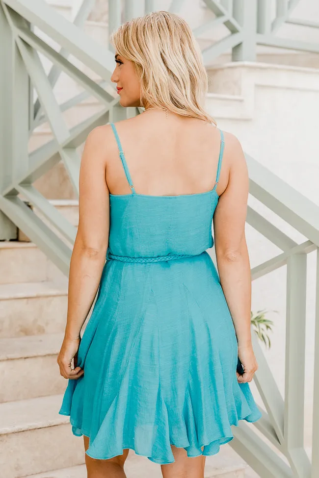 You Know You Love Me Bright Blue Mini Dress FINAL SALE